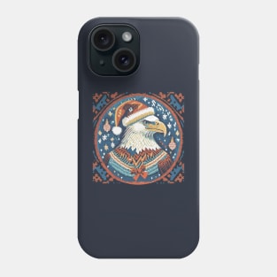 Eagle wearing his Ugly Christmas Sweater Phone Case