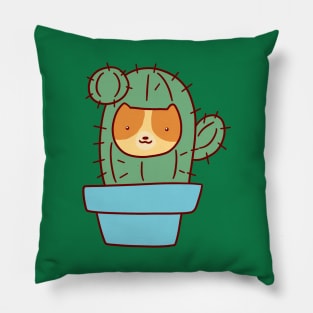 Cat Face Cactus Pillow