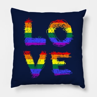 Love is Love Gay LGBT Pride Pillow