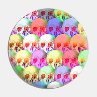 Pastel Skulls Repeat Pin