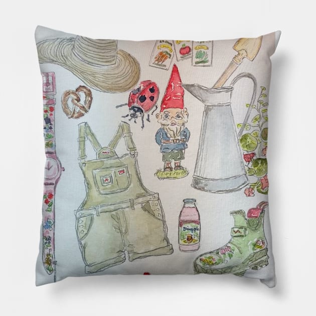 Garden Gnome Pillow by KEOE