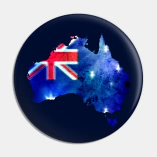 Australia Watercolor Pin