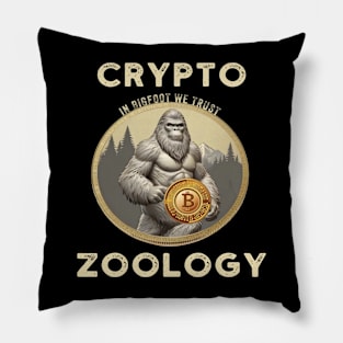 Funny Cryptozoology Bigfoot Crypto Design Pillow