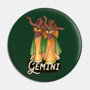 Gemini Belly Dancers Pin