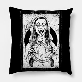 Season of the witch (white print) Pillow