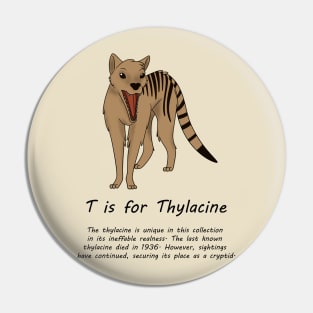 Thylacine Pin