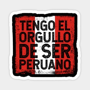 Tengo el orgullo de ser peruano Magnet