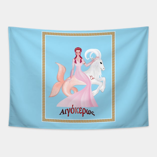 Horoscope Goddesses-Capricorn Tapestry by amadeuxway