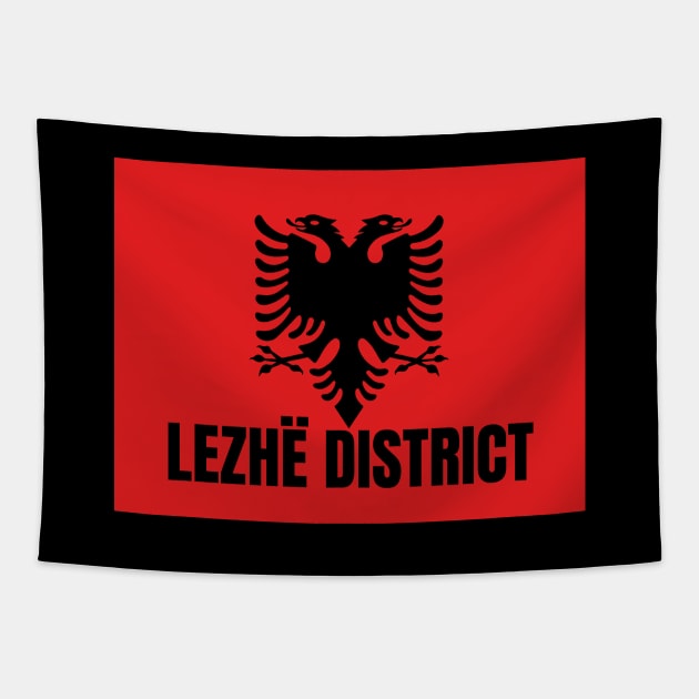 Lezhë District City in Albanian Flag Tapestry by aybe7elf