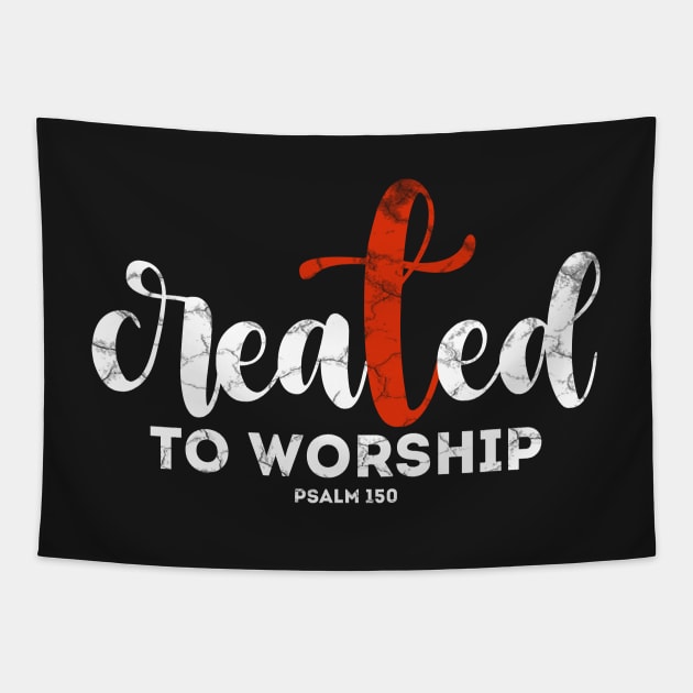 Created To Worship Tapestry by PlusAdore