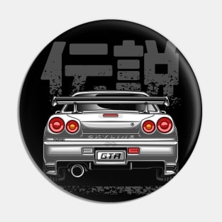 Monster Skyline GTR R34 (Pearl White) Pin