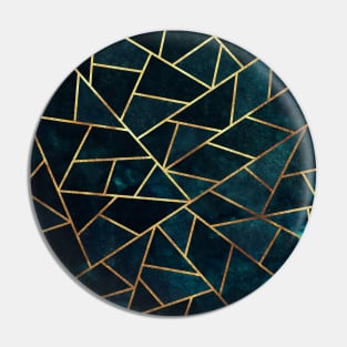 Deep Teal Stone Pin