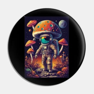 Techno Astronaut T-Shirt - Techno Organism - Catsondrugs.com - Techno, rave, edm, festival, techno, trippy, music, 90s rave, psychedelic, party, trance, rave music, rave krispies, rave flyer Pin