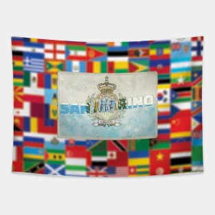 San Marino Vintage style retro souvenir Tapestry