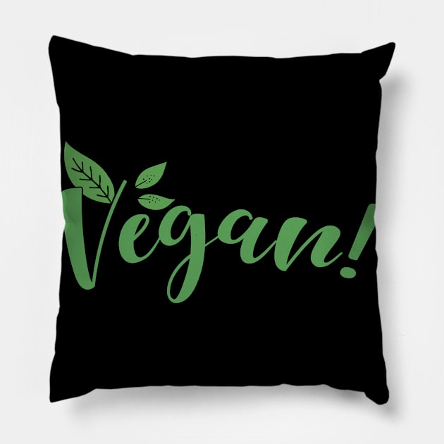 Vegan Pillow by tropicalteesshop