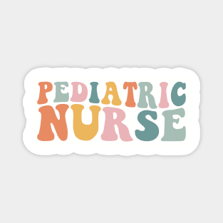 Groovy Retro Pediatric Nurse Magnet