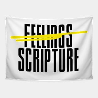 Scripture over Feelings Tapestry