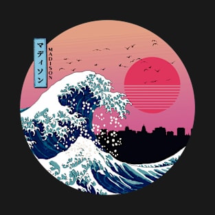 Madison Kanagawa Wave Retro T-Shirt