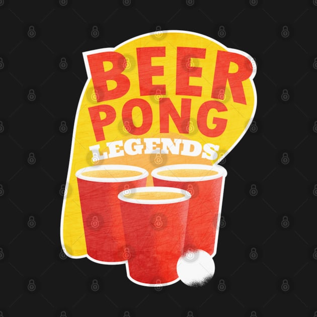 Beer Pong Legends Drinking Game Team by Sassee Designs