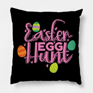 Easter Egg Hunt Easter Bunny Spring Pillow