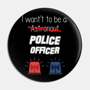 Kids Future Police Officer Fun Novelty Pin