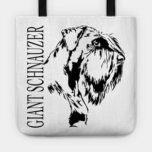 Giant Schnauzer dog Portrait Tote