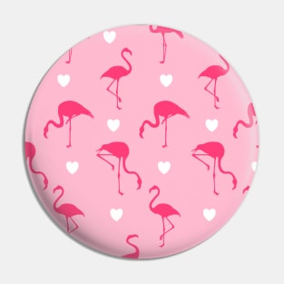 Flamingo Pattern Pin