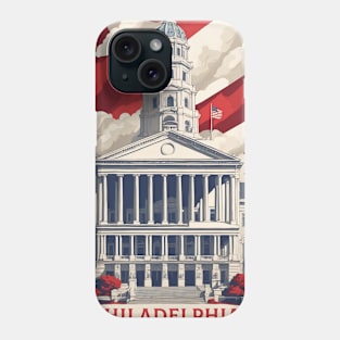 Philadelphia United States of America Tourism Vintage Poster Phone Case