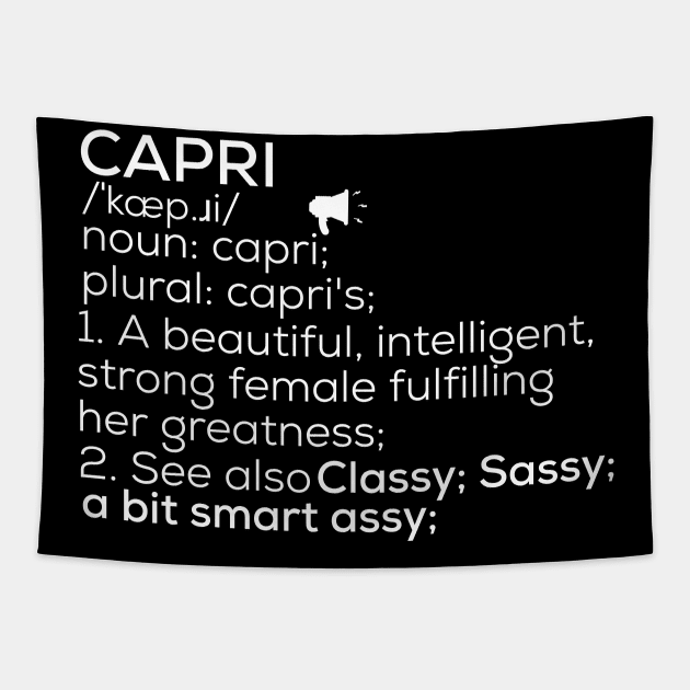 Capri Name Capri Definition Capri Female Name Capri Meaning Tapestry by TeeLogic