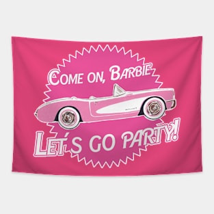 Corvette C1 Barbie Tapestry