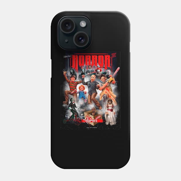 Horror Movie Stories Phone Case by SAN ART STUDIO 