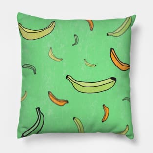 Bananas in ice. Pillow