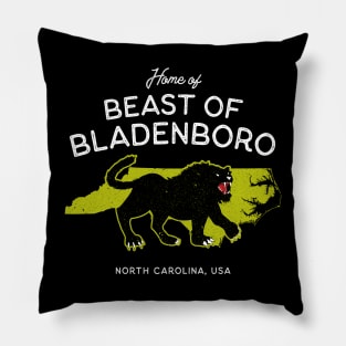 Home of the Beast of Bladenboro - North Carolina, USA Cryptid Pillow