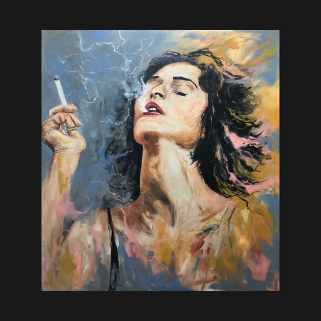 Smoking Woman by Miri Baruch