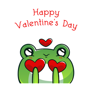 Adorable Happy Valentines Day Frog T-Shirt