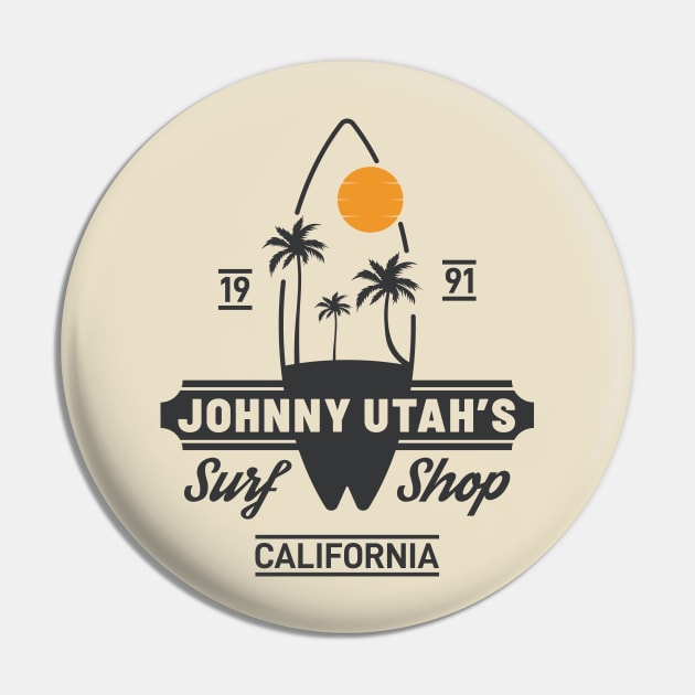 Johnny Utah's Surf Shop, Point Break Pin by idjie