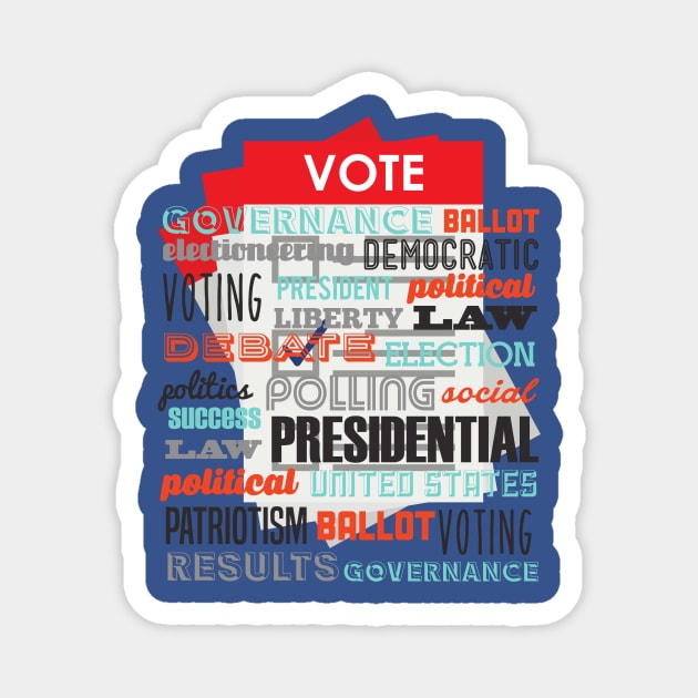 US Election 2020 Magnet by UJ Store