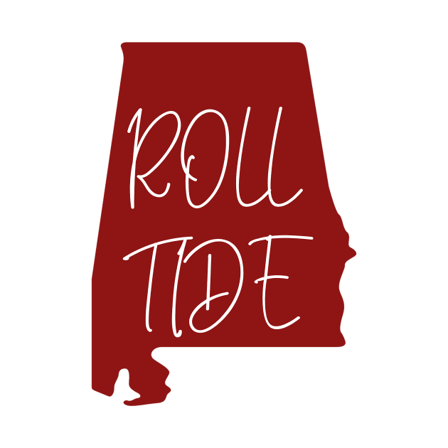 Alabama Roll Tide Red by MaryMerch