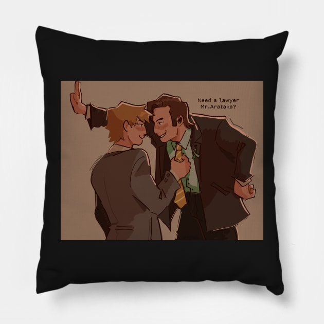 Reigen x Saul Pillow by outofsin