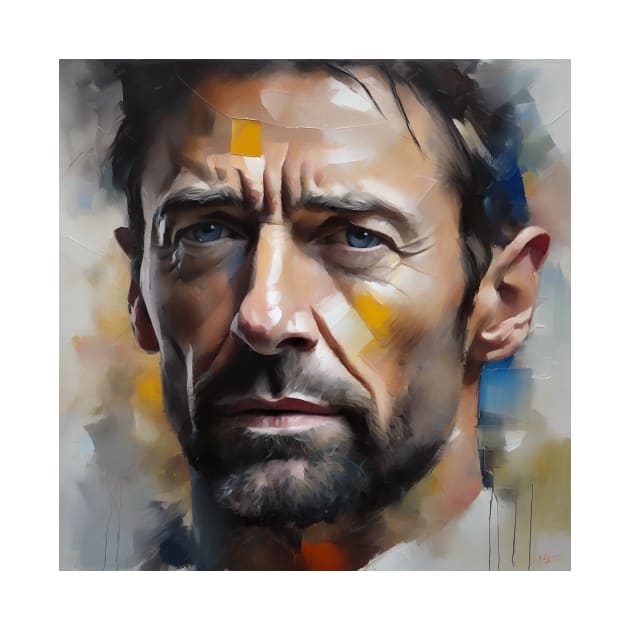 Hugh Jackman`s face by bogfl