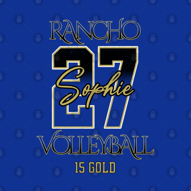 Sophie #27 Rancho VB (15 Gold) - Blue by Rancho Family Merch