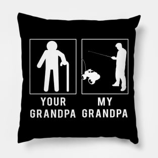 rc car your grandpa my grandpa tee for your grandson granddaughter Pillow