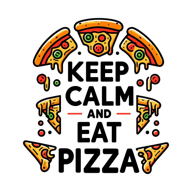 Keep Calm and Eat Pizza by Francois Ringuette