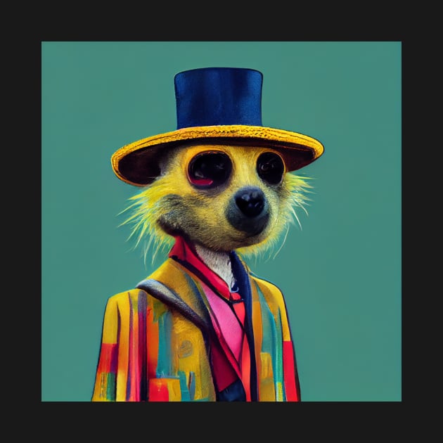 colourful meerkat 06 by heartyARTworks