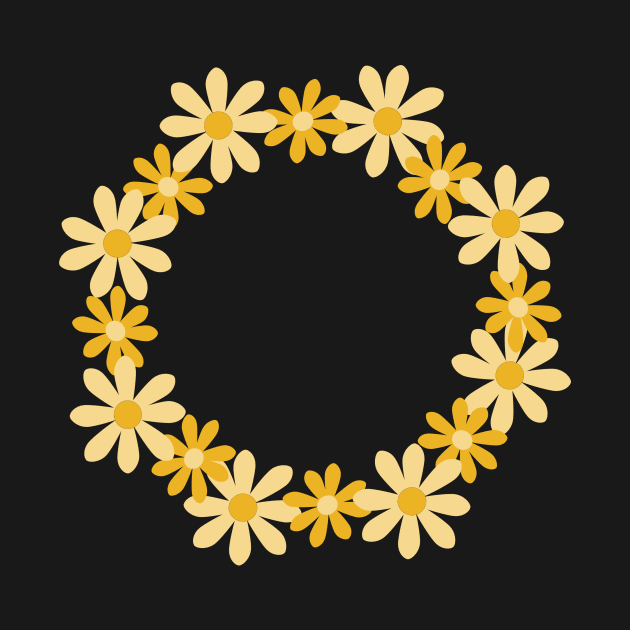 Golden Flower Wreath by elrathia