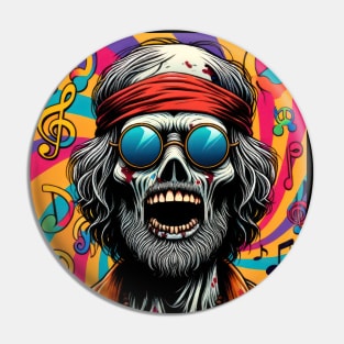 Woodstock Psychotic Rock Pin
