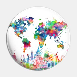 world map Pin