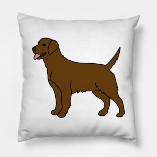 Chocolate Labrador Dog Pillow