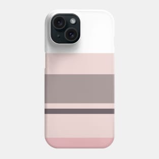 A beautiful integration of Dirty Purple, Spanish Gray, Lotion Pink and Soft Pink stripes. Phone Case