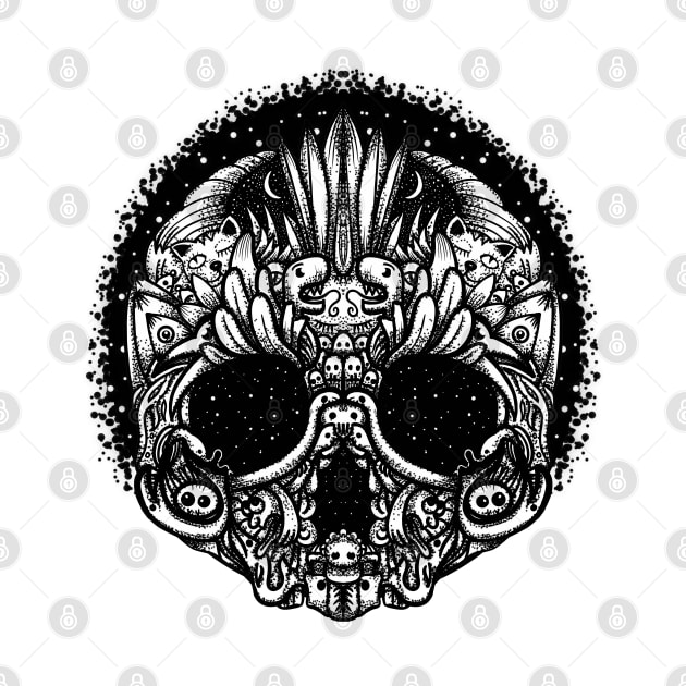 Skull doodle by fakeface